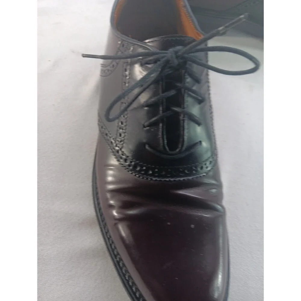 Bostonian Impression Dress Saddle Dress Shoes Men's Size 10.5 D Burgundy/Black